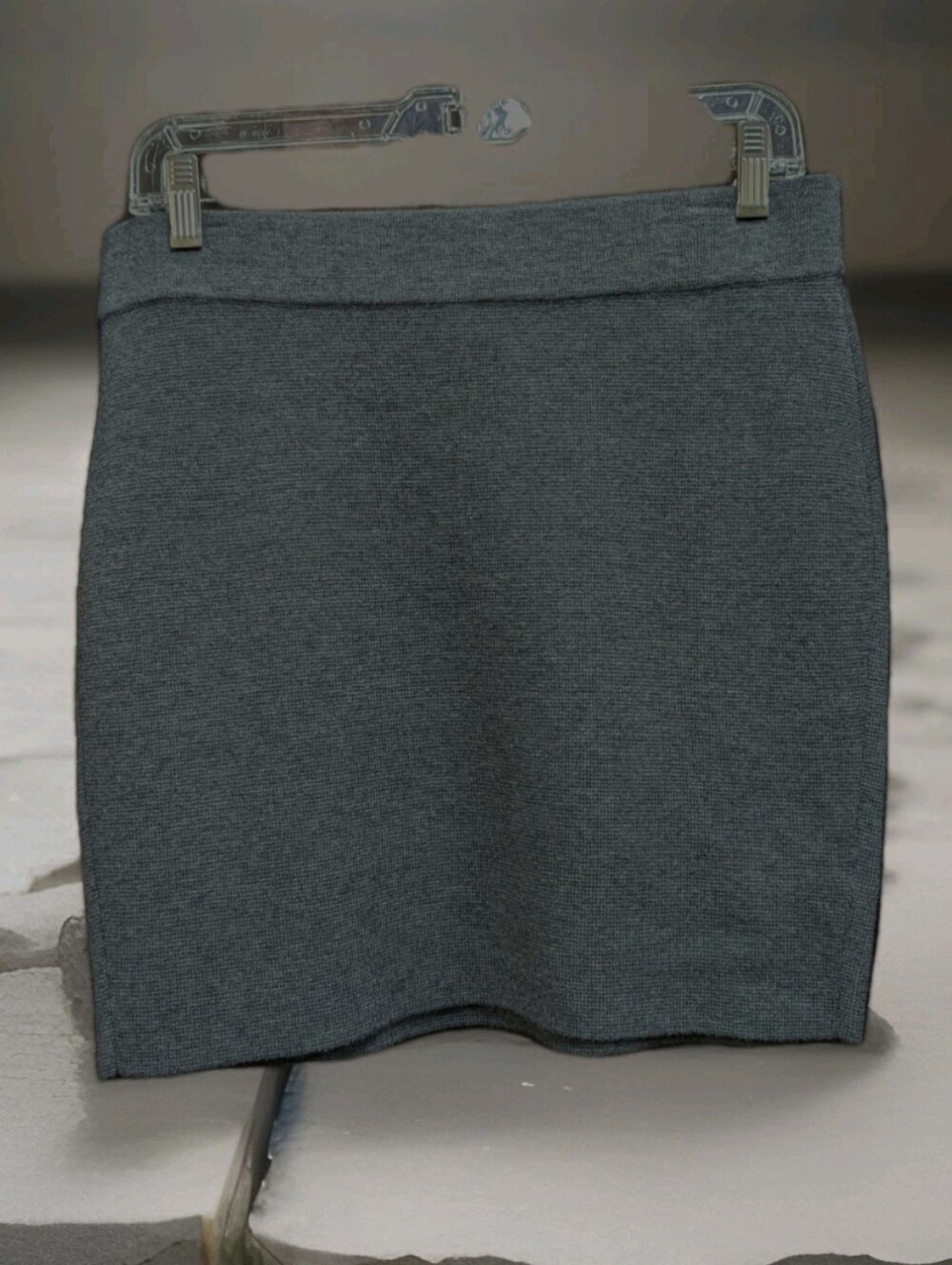 Krimson Klover Gray Knit Mini Skirt